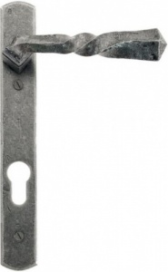 Narrow Lever Door Handle on Espag. Lock Backplate